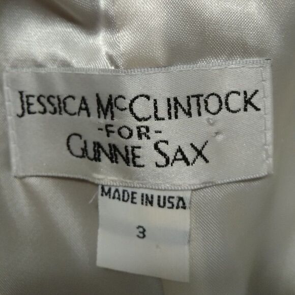 VTG Gunne Sax Jessica McClintock Strapless Dress - Picture 6 of 7